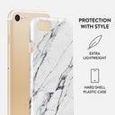 Satin White - Marble iPhone 7 / iPhone 8 Case 2