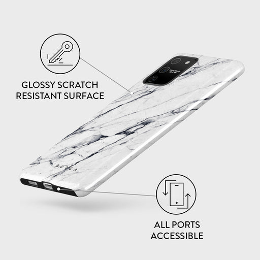Satin White - Marble Samsung Galaxy S10 Lite Case 7