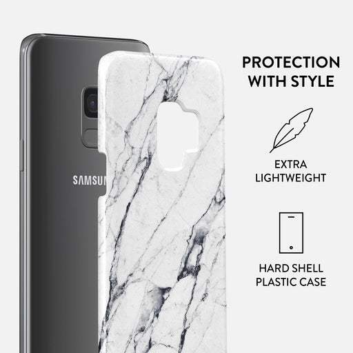 Satin White - Marble Samsung Galaxy S9 Case 2