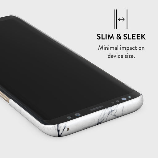 Satin White - Marble Samsung Galaxy S9 Case 4