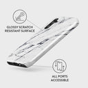 Satin White - Marble Samsung Galaxy A14 5G Case 3