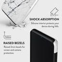 Satin White - Marble Samsung Galaxy A22 5G Case 4