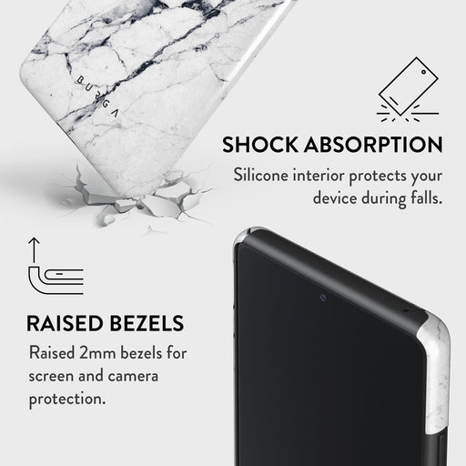 Satin White - Marble Samsung Galaxy A52 / A52S 4G / 5G Case 4