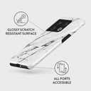 Satin White - Marble OnePlus 10 Pro 5G Case 3