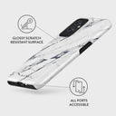 Satin White - Marble OnePlus 9 Case 3