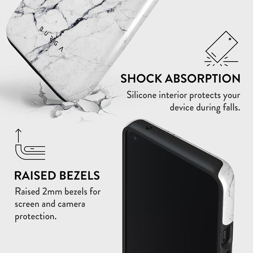Satin White - Marble OnePlus 9 Case 4