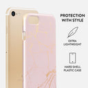Peachy Gold - Pink Marble iPhone 7 / iPhone 8 Case 2