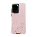 Peachy Gold - Pink Marble Samsung Galaxy S20 Ultra 4G / 5G Case
