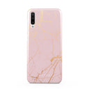 Peachy Gold - Pink Marble Samsung Galaxy A70 Case