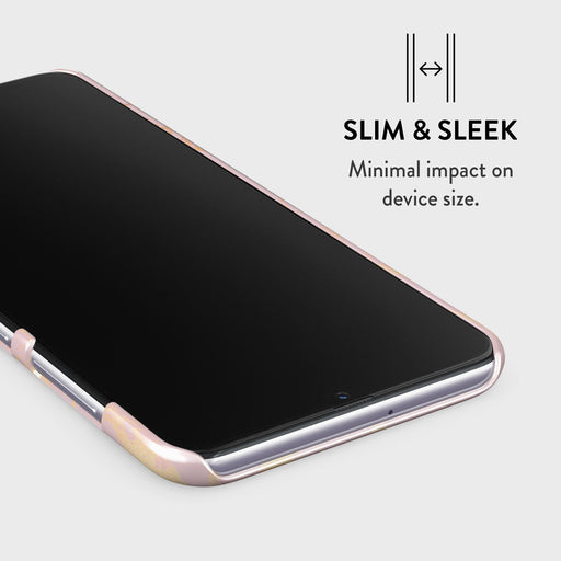 Peachy Gold - Pink Marble Samsung Galaxy A70 Case 4