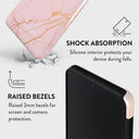 Peachy Gold - Pink Marble Samsung Galaxy A12 4G Case 8