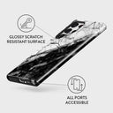 Fatal Contradiction - Black & White Marble Samsung Galaxy S22 Ultra Case 7