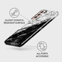 Fatal Contradiction - Black & White Marble Samsung Galaxy S21 Plus Case 7