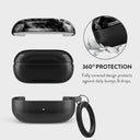 Fatal Contradiction - Black & White Marble Samsung Galaxy Buds Live Case 2