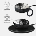 Fatal Contradiction - Black & White Marble Samsung Galaxy Buds Live Case 3