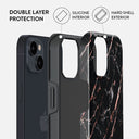Rose Gold Marble - iPhone 14 Plus Case 6