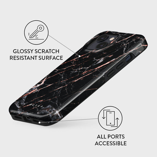 Rose Gold Marble - iPhone 14 Plus Case 7