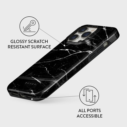 Noir Origin - Black Marble iPhone 13 Pro Max Case 7