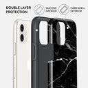 Noir Origin - Black Marble iPhone 11 Case 6