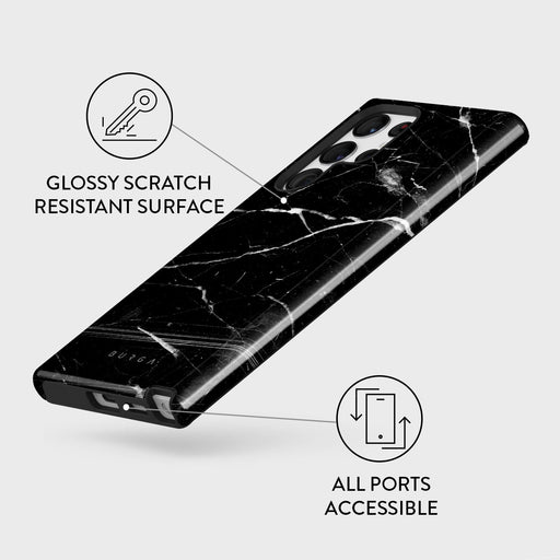 Black Protective Galaxy S22 Ultra Case