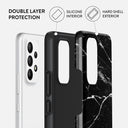 Noir Origin - Black Marble Samsung Galaxy A73 Case 2