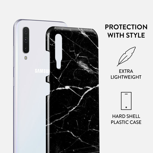 Noir Origin - Black Marble Samsung Galaxy A70 Case 2