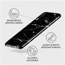 Noir Origin - Black Marble Samsung Galaxy A70 Case 3