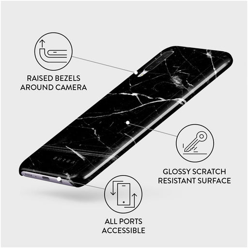 Noir Origin - Black Marble Samsung Galaxy A70 Case 3