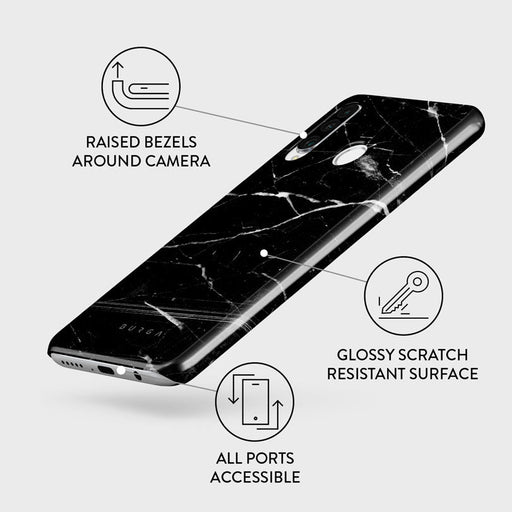 Noir Origin - Black Marble Huawei P30 Lite Case 3