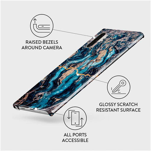 Mystic River - Blue Marble Samsung Galaxy Note 10 Plus Case 3