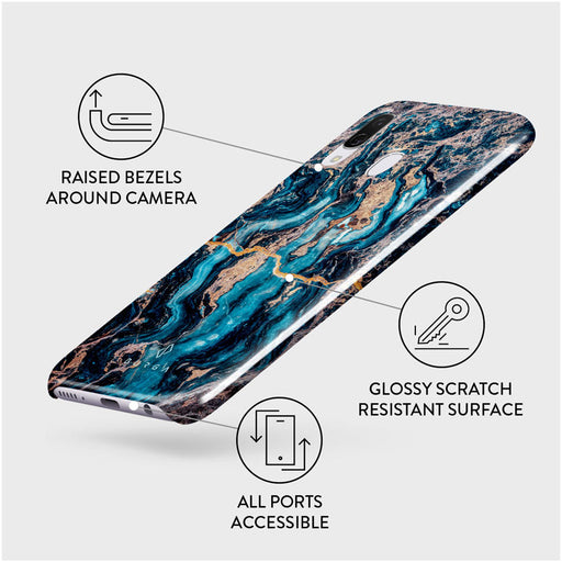 Mystic River - Blue Marble Samsung Galaxy A40 Case 3