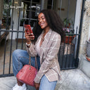 Iconic Red Ruby - Marble iPhone 13 Mini Case 10