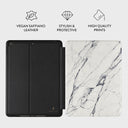 Satin White - Marble iPad 10.2 (9th/8th/7th Gen) Case 3
