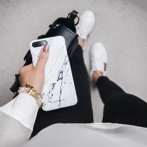 Satin White - Marble Samsung Galaxy S10 Lite Case 9