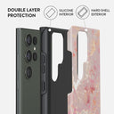 Golden Coral - Pink Samsung Galaxy S23 Ultra Case 6