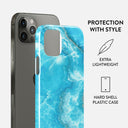 Ocean Waves - Blue iPhone 12 Pro Max Case 2