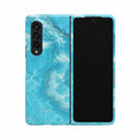 Ocean Waves - Blue Samsung Galaxy Z Fold 3 Case 1