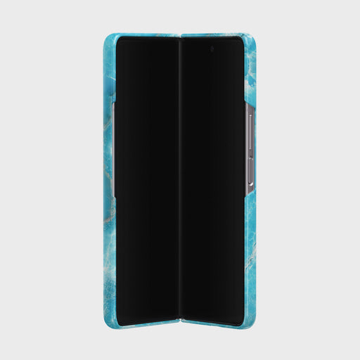 Ocean Waves - Blue Samsung Galaxy Z Fold 3 Case 5