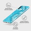 Ocean Waves - Blue Huawei P30 Lite Case 3