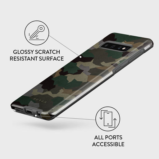 Tropical Green Camo - Samsung Galaxy S10 4G Case 7