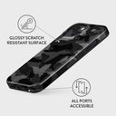 Night Black Camouflage - iPhone 14 Case 7