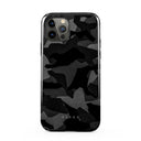 Night Black Camouflage - iPhone 12 Pro Case