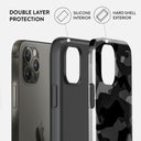 Night Black Camouflage - iPhone 12 Pro Case 6