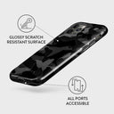 Night Black Camouflage - iPhone 12 Pro Case 7
