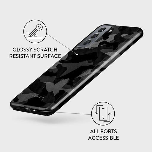 Night Black Camouflage - Samsung Galaxy S21 Case 7