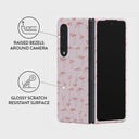Nostalgic Pink - Flamingos Samsung Galaxy Z Fold 3 Case 3