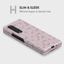 Nostalgic Pink - Flamingos Samsung Galaxy Z Fold 3 Case 4