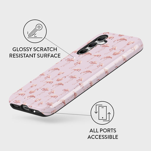 Nostalgic Pink - Flamingos Samsung Galaxy A54 Case 3