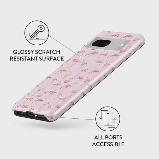 Nostalgic Pink - Flamingos Google Pixel 7 Case 3