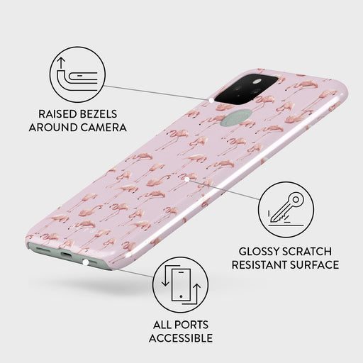 Nostalgic Pink - Flamingos Google Pixel 5 Case 3